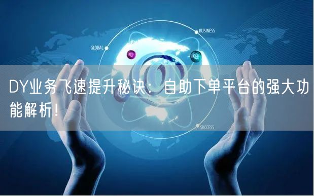 DY业务飞速提升秘诀：自助下单平台的强大功能解析！