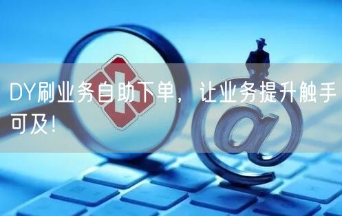 DY刷业务自助下单，让业务提升触手可及！
