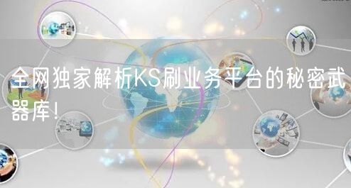 全网独家解析KS刷业务平台的秘密武器库！