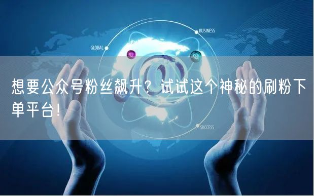 想要公众号粉丝飙升？试试这个神秘的刷粉下单平台！