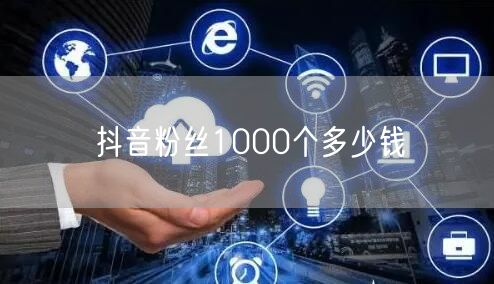 抖音粉丝1000个多少钱