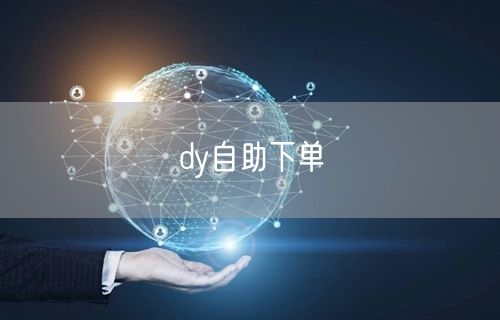 dy自助下单