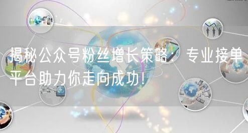 揭秘公众号粉丝增长策略：专业接单平台助力